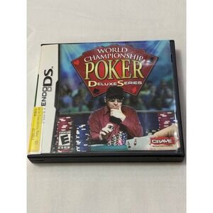 Nintendo DS World Championship Poker Deluxe Series Game w Manual Case